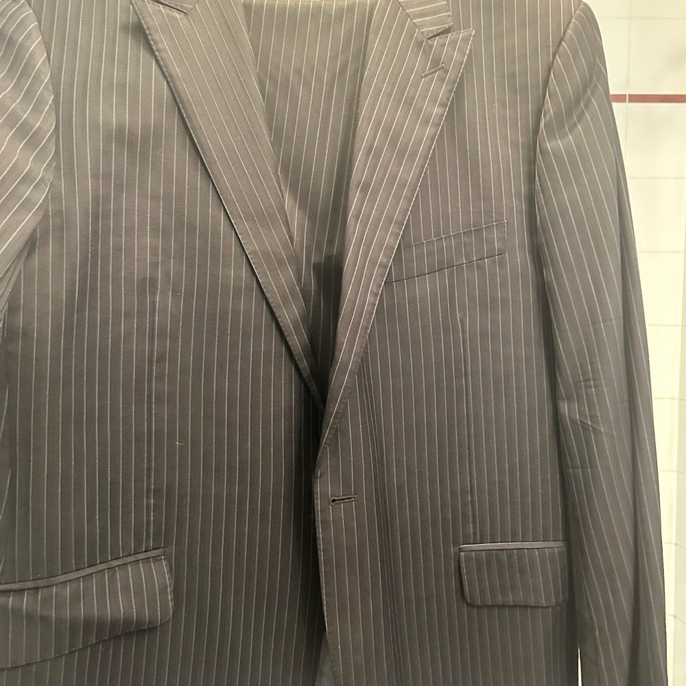 Men’s Valentino blue w/ pinstripe suit